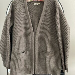Madewell zip cardigan